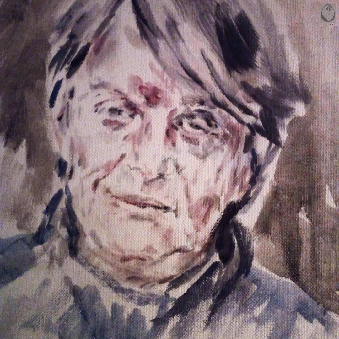 oil on paper - olio su carta di Piro